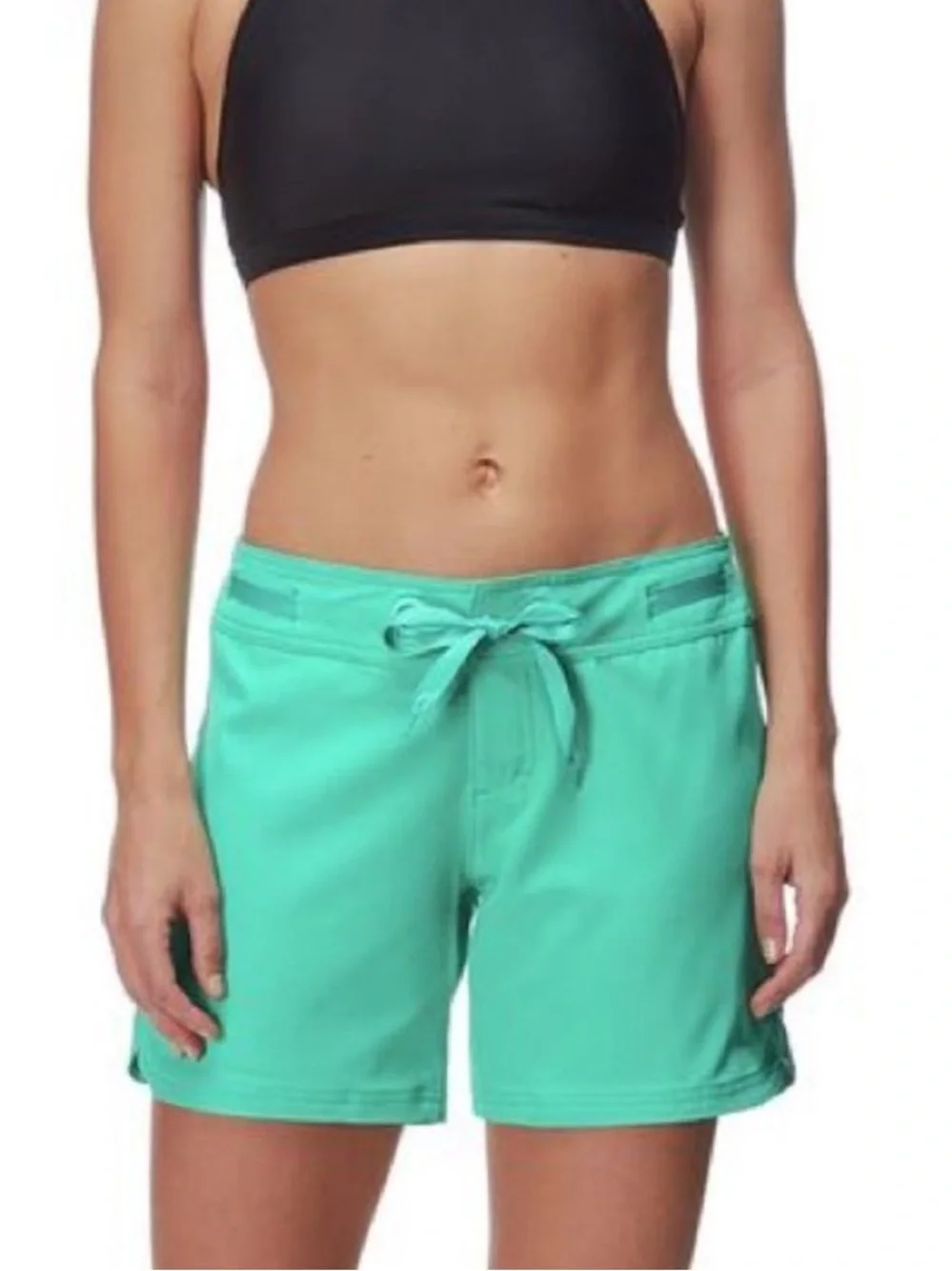 Prana Silvana Board Shorts teal size medium beach pool bathing suit cover